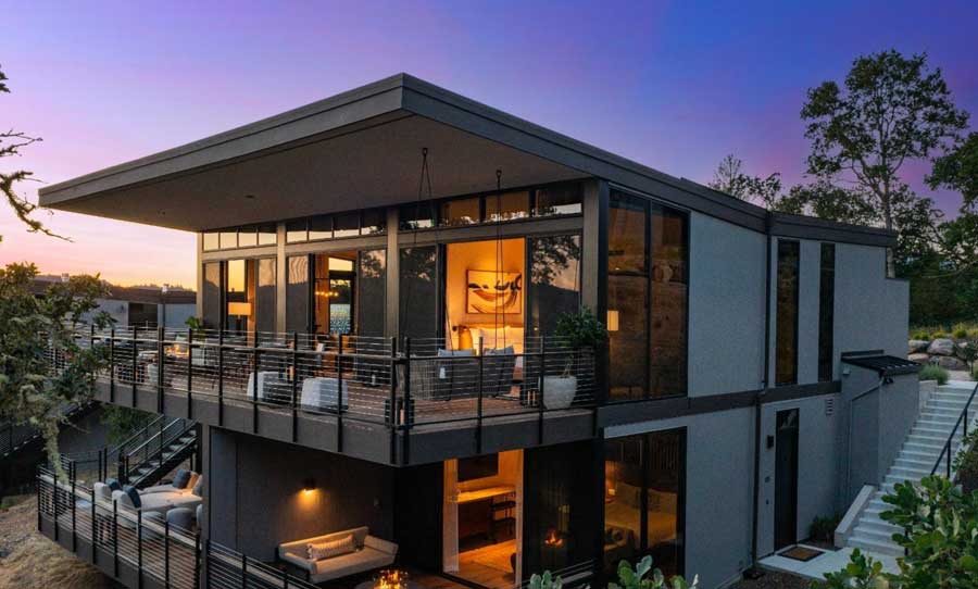Beautiful home at sunset in the Montage Resort Healdsburg